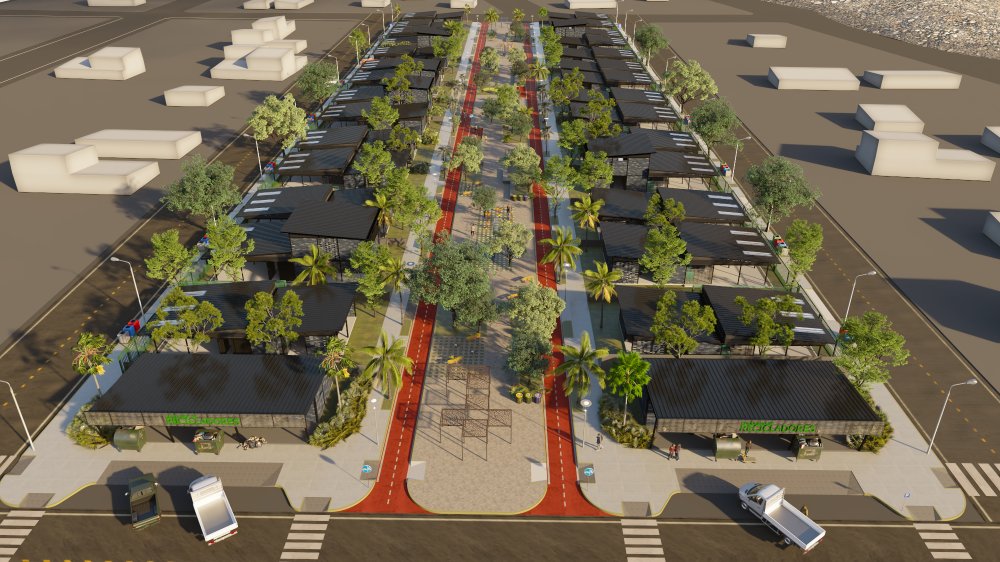 Vivienda de producción en Crecimiento-Mitigación-Potenciación. Periferia del ex vertedero Normandia/SCZ