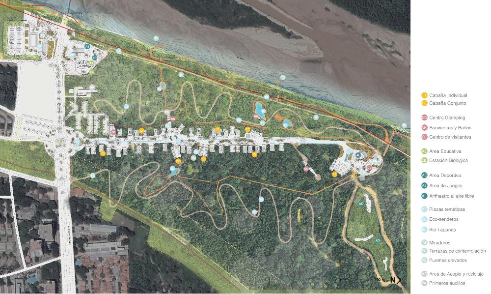 Intervención Ecológica, Propuesta de Renovación del Sector de Las Cabañas del Piraí con Arquitectura Mimetizada - imagen 6